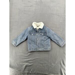 Shea Baby Sherpa Lined Denim Jacket Size 5T Boys Girls Jean Coat Western Style
